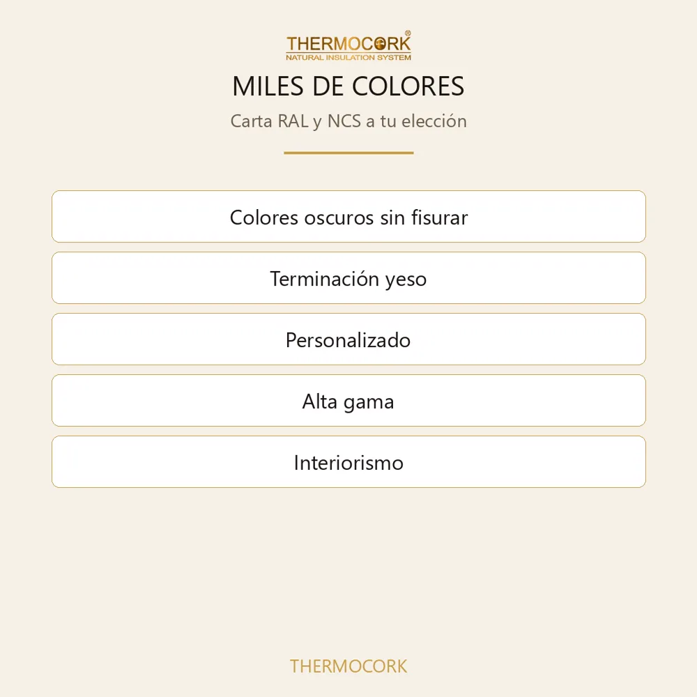 20 colores RAL/NCS