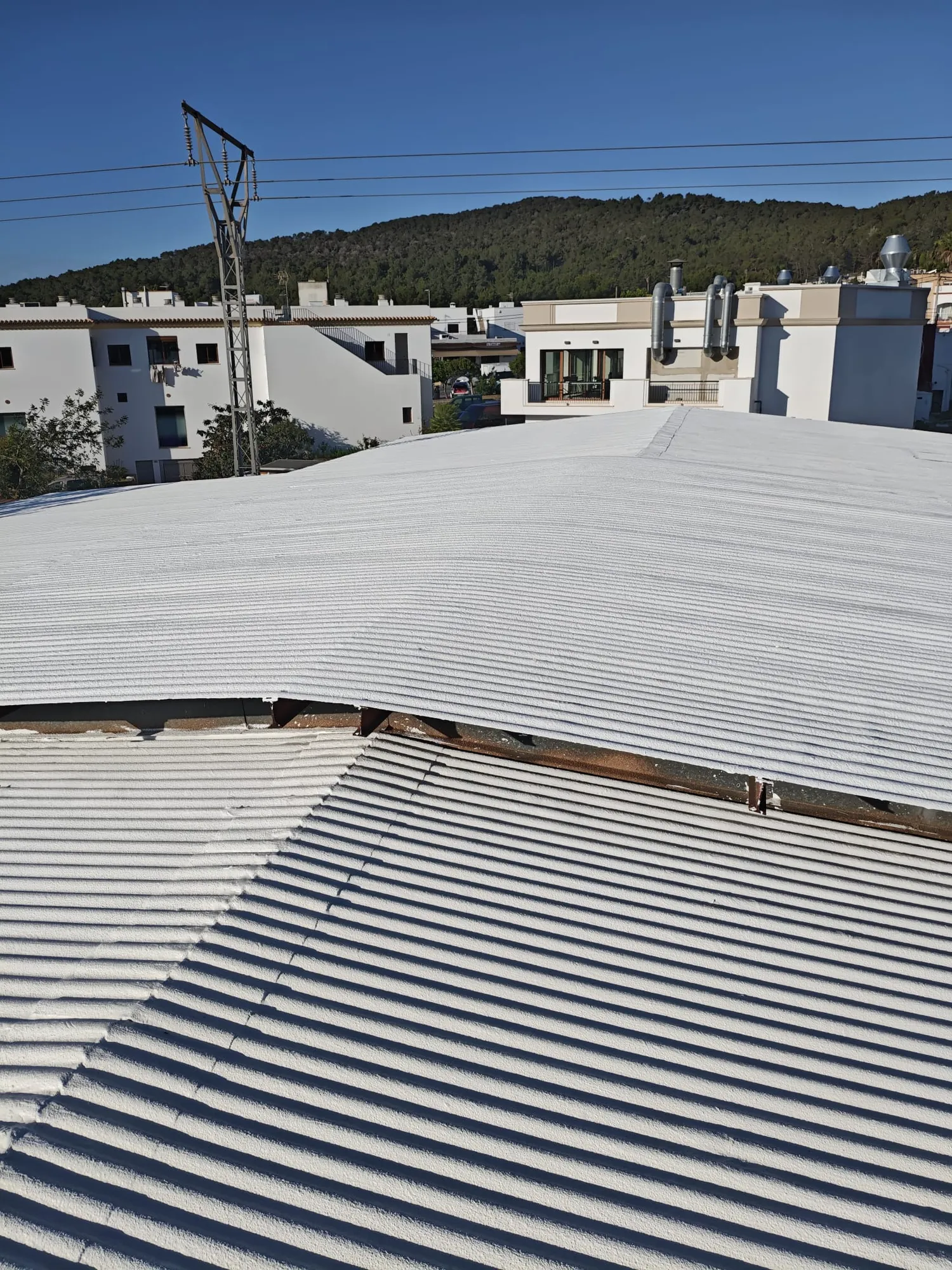 Techo frío en una cubierta de Ibiza