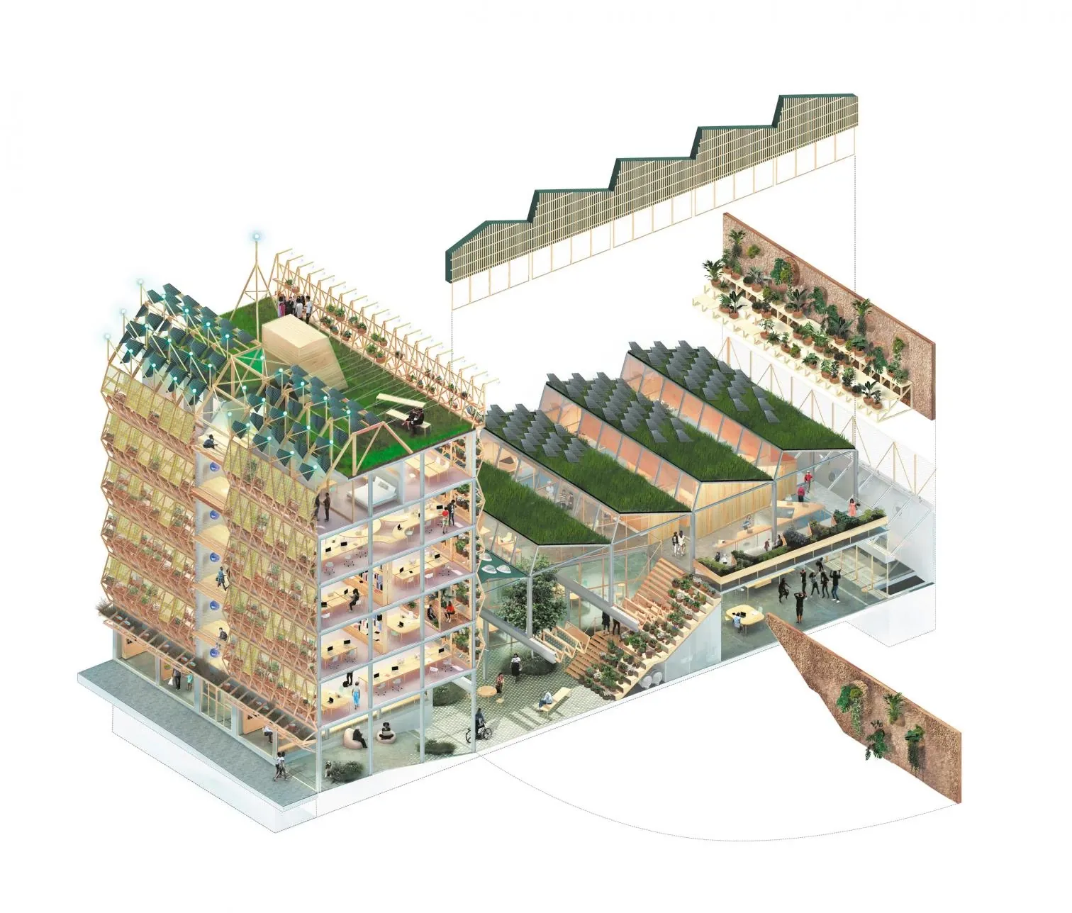 Corcho proyectado en la fachada de Infinito Delicias — 4